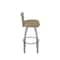 Holland Bar Stool Co OD411 Jackie Low Back Stainless Steel 25 Swivel Outdoor Counter Stool with Breeze Champagne Seat OD41125SSOD005 - alternate 3